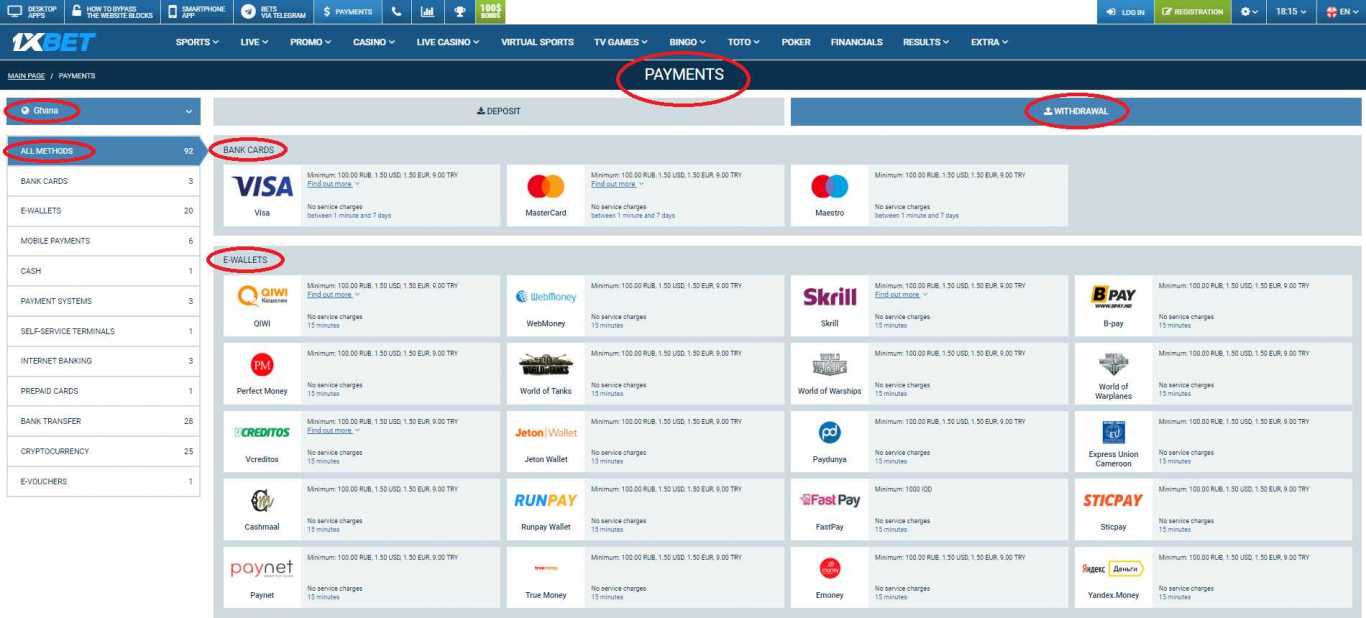 Learn Today How to Deposit 1xBet in Ghana Easily